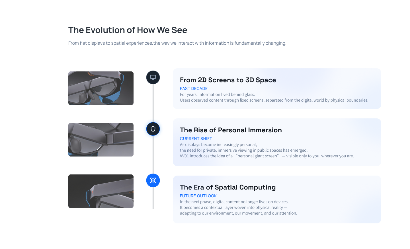 Evolution timeline section